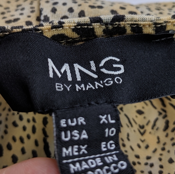MNG by MANGO Leopard Print Shell Sz 10 - Picture 15 of 15